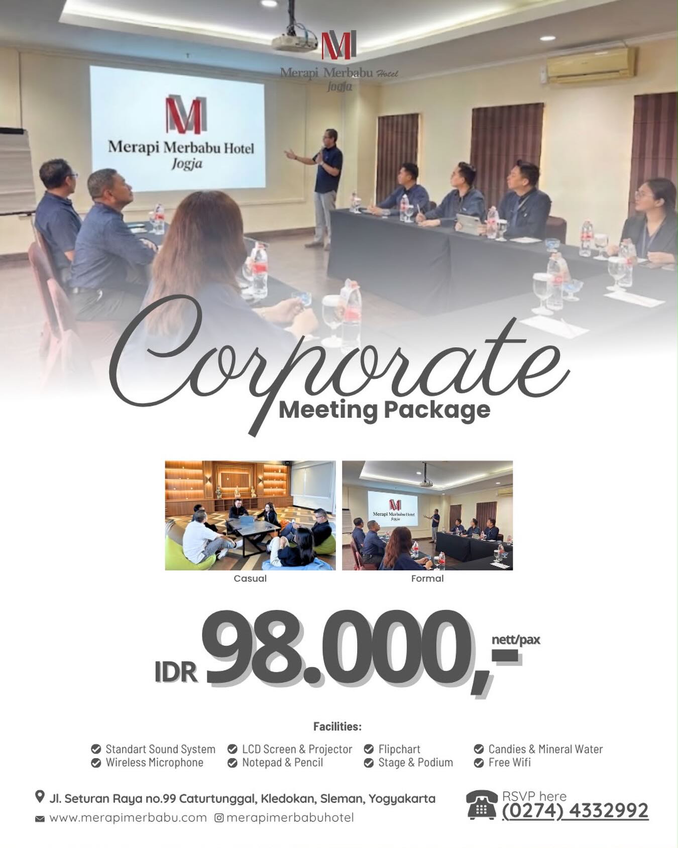 Corporate meeting package